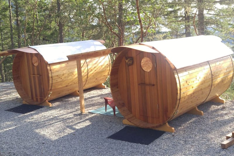 Glamping in BC at Garden Bay Cliff Dwellings