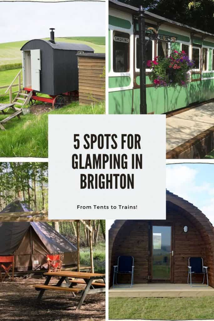 5 spots for glamping in brighton