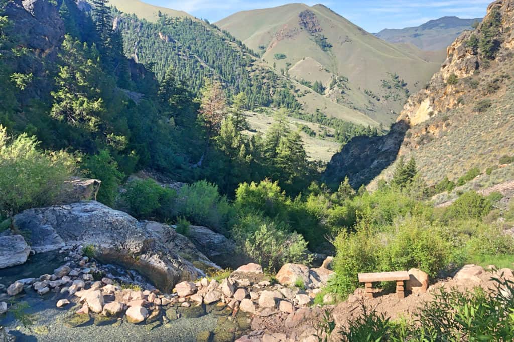 view from Goldbug Hot Springs Trail 