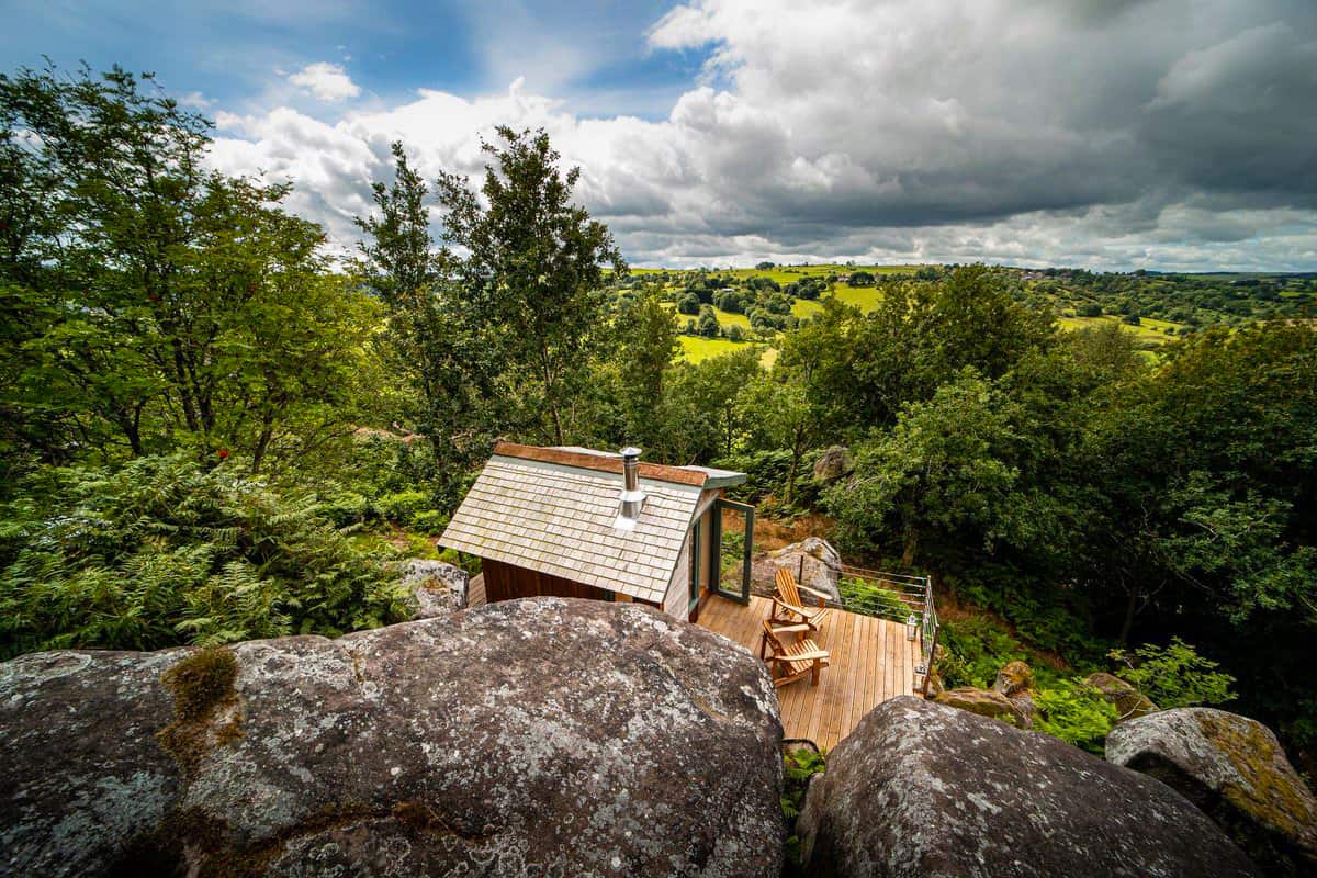 large glamping cabin