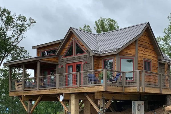 Asheville Treehouses of Serenity view of the perch