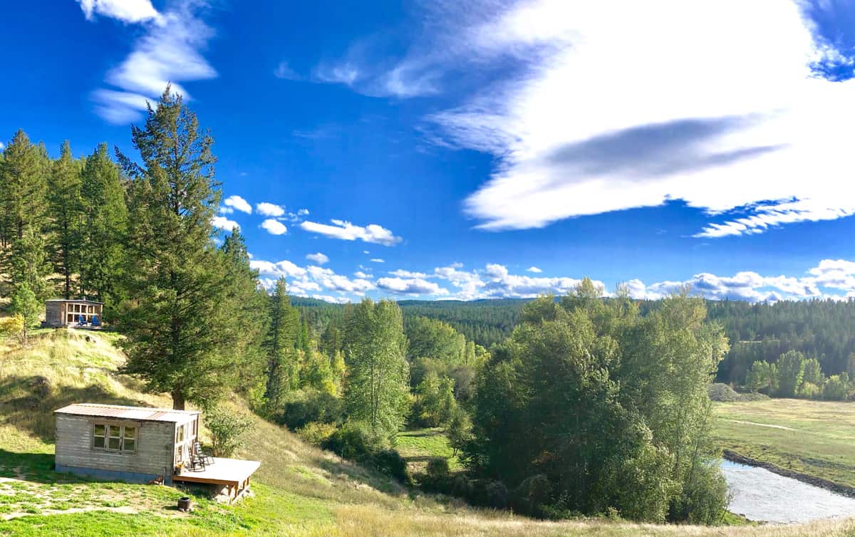 Glamping cabins in Montana