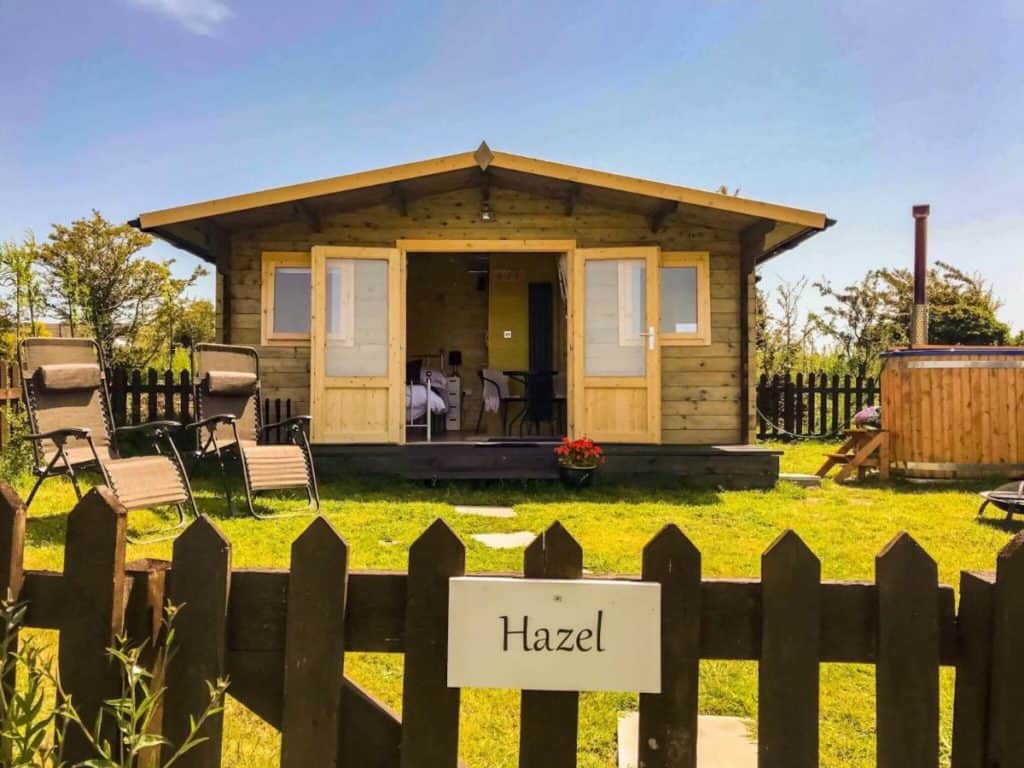 Hazel North Wales Glamping Hut with Hot Tub