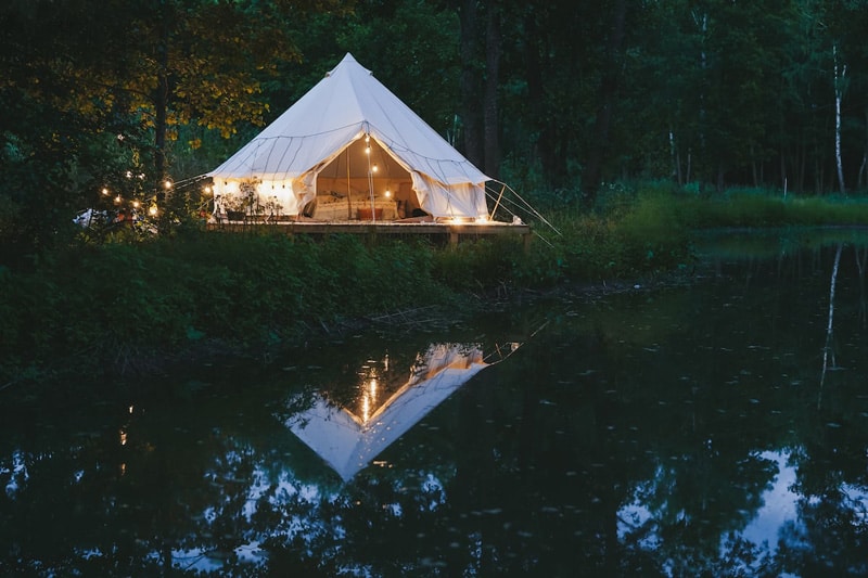 Delightful Glamping in Nebraska Tent on Lake Cunningham