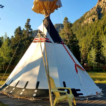 Arapaho Valley Ranch glamping tipis colorado