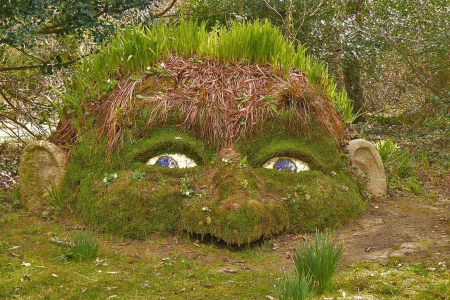 giants head The Lost Gardens Heligan