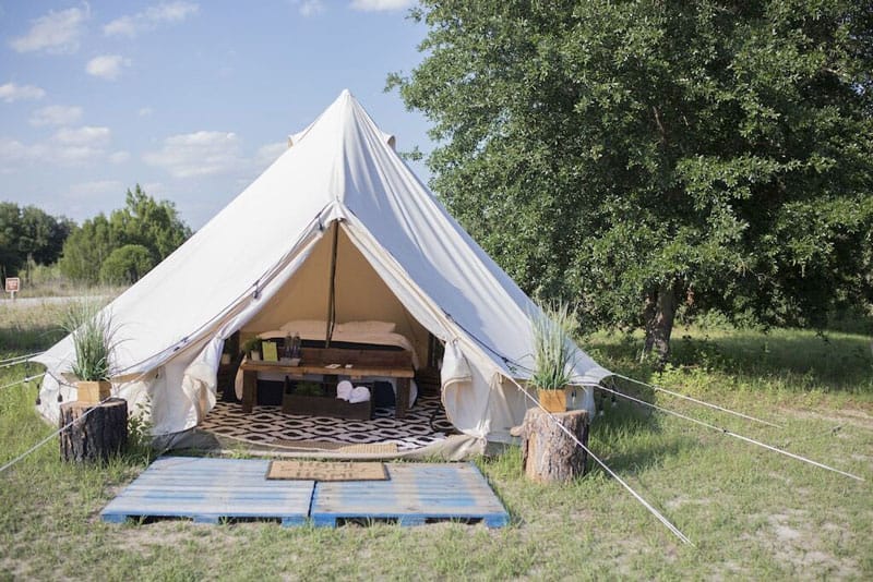 Luxury Florida Glamping Tent at Lake Louisa
