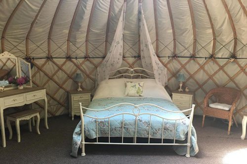 Gingerbread Yurts Norfolk Inside