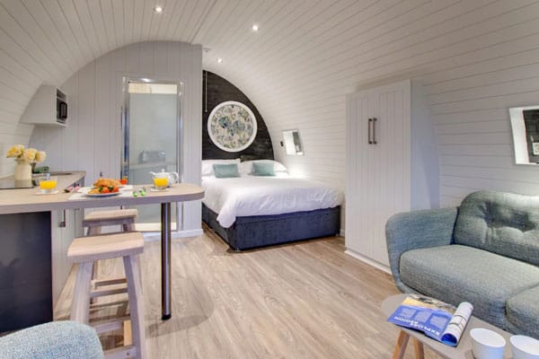 Fern Glamping Pod inside