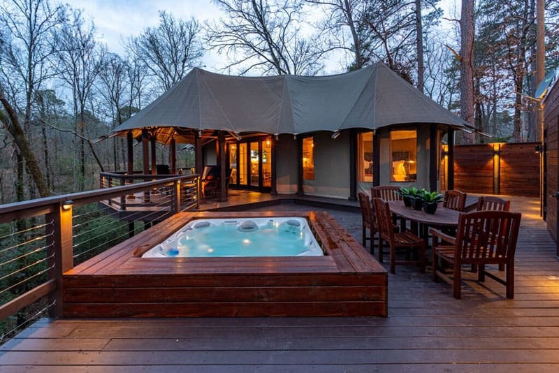 Arkansas Glamping at The Nest Luxury Tent