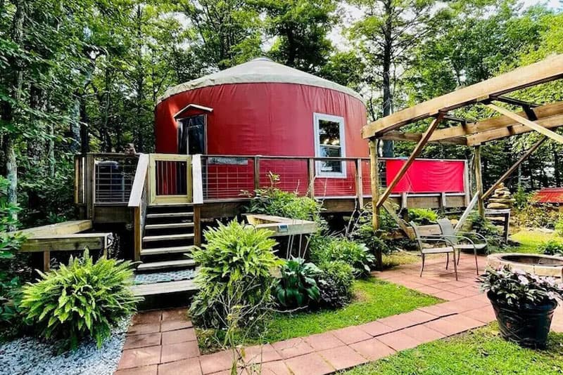 Blue Ridge Parkway Yurt Rental Virginia
