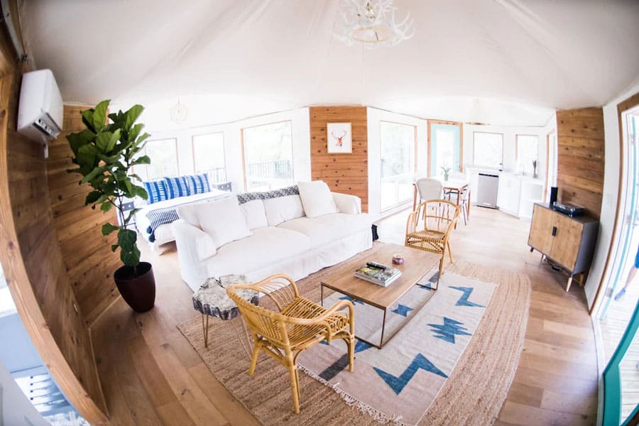 Luxury Texas Glamping Tent on 100 acres