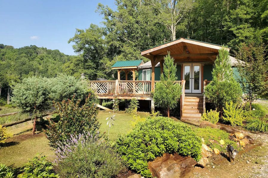 Riverfront Yurt Glamping in Asheville