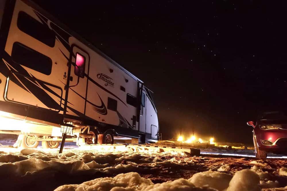 Glamping in Grand Canyon in an RV