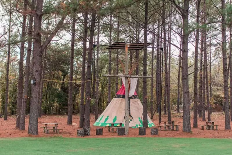 Spirit Warrior Tipi Glamping in Texas