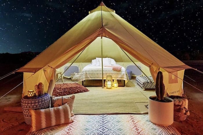 Electric Yurts In Joshua Tree with a Pool