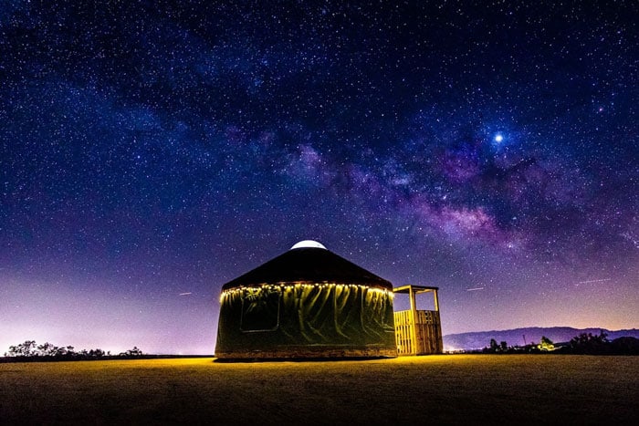 Purty Yurty and Mini-Me Yurts in Joshua Tree