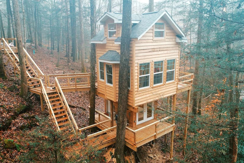 Red River Treehouses Rental at Serene Ravine