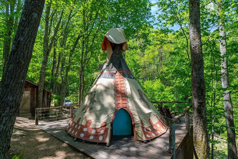 Spirit Bear TeePee Glamping NC