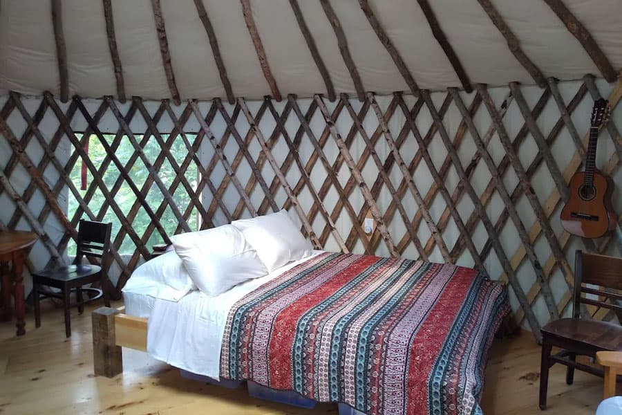 Wild Acres Yurt in Maine on 36 acres