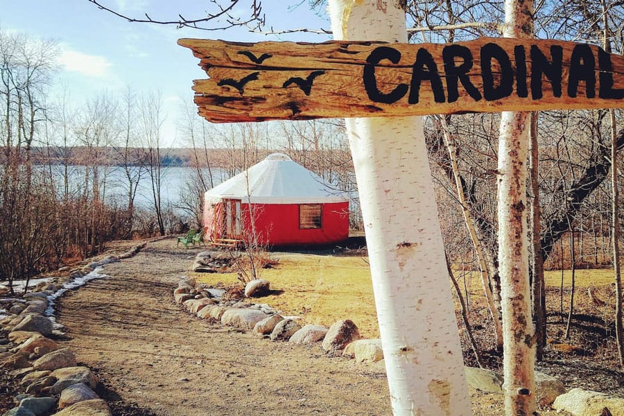 Stockton Harbor Yurts in Maine