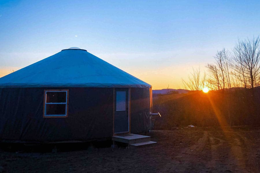 Birdsong Yurt in Maine