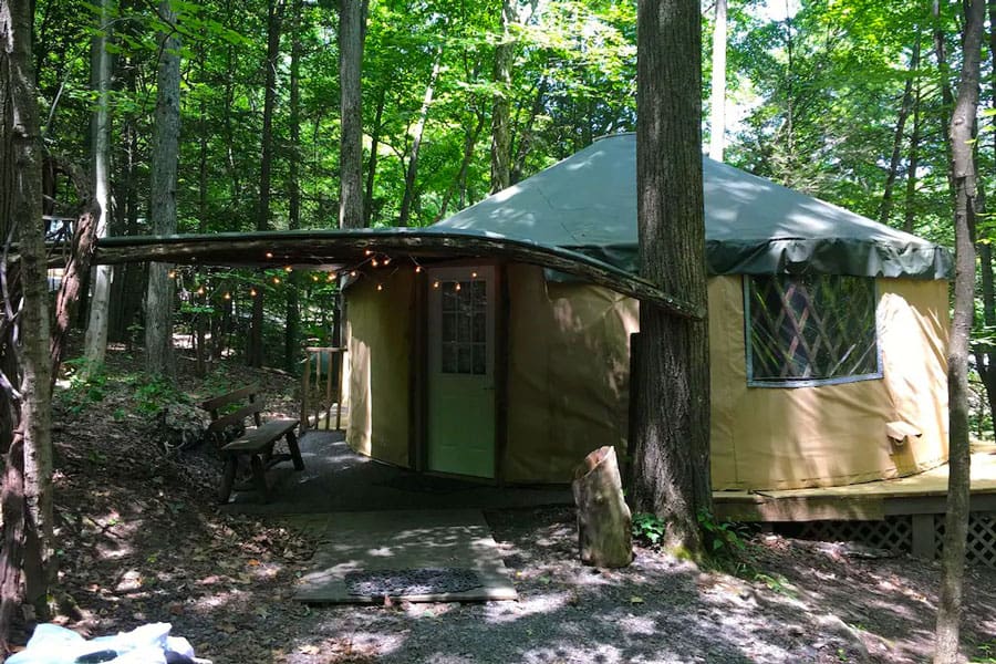 Yurt Glamping Finger Lakes Region