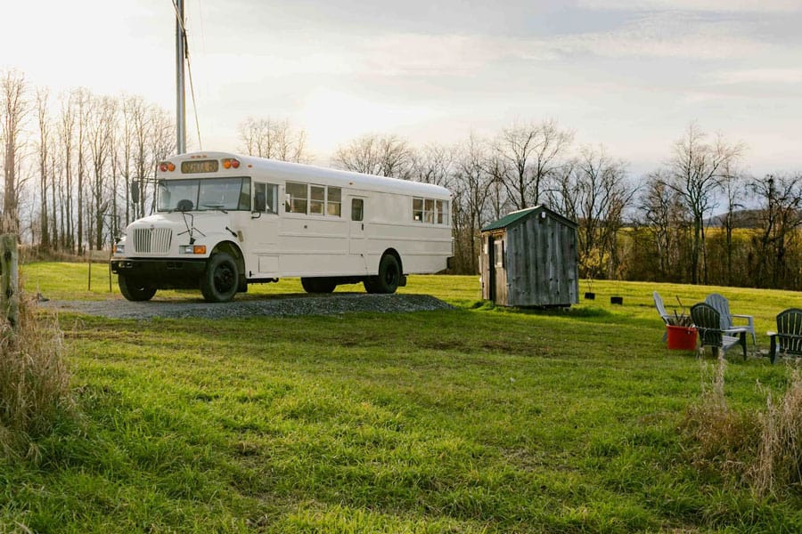 Converted Bus Glamping Upstate NY