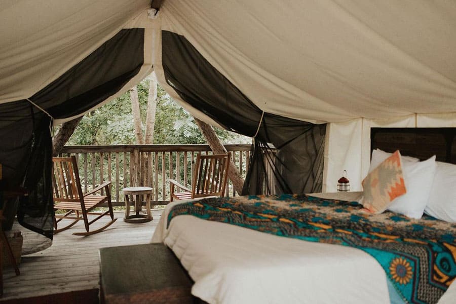 Ithaca Glamping New York at Firelights Camp