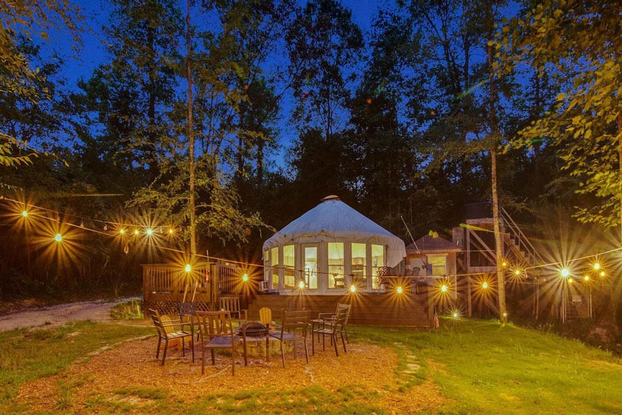 Secluded Yurt Glamping on a Lake
