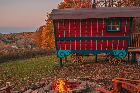 NY Glamping at Bellfire in the Catskills Wagon
