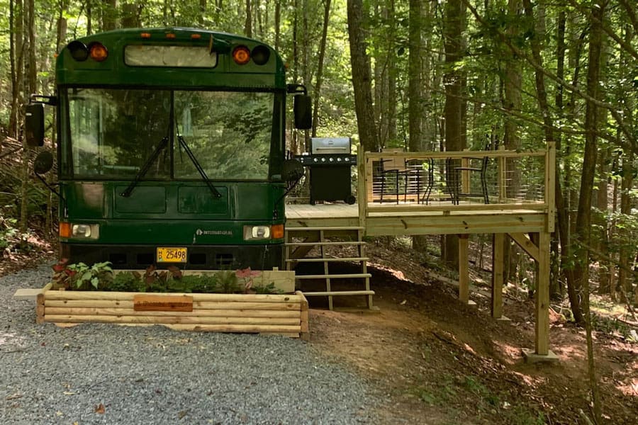 Georgia Glamping in a Skoolie