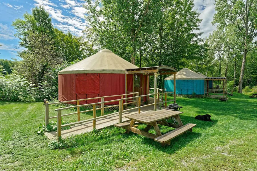 Upstate New York Glamping Yurts