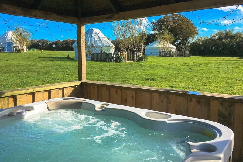 Orchid Yurt in Cornwall