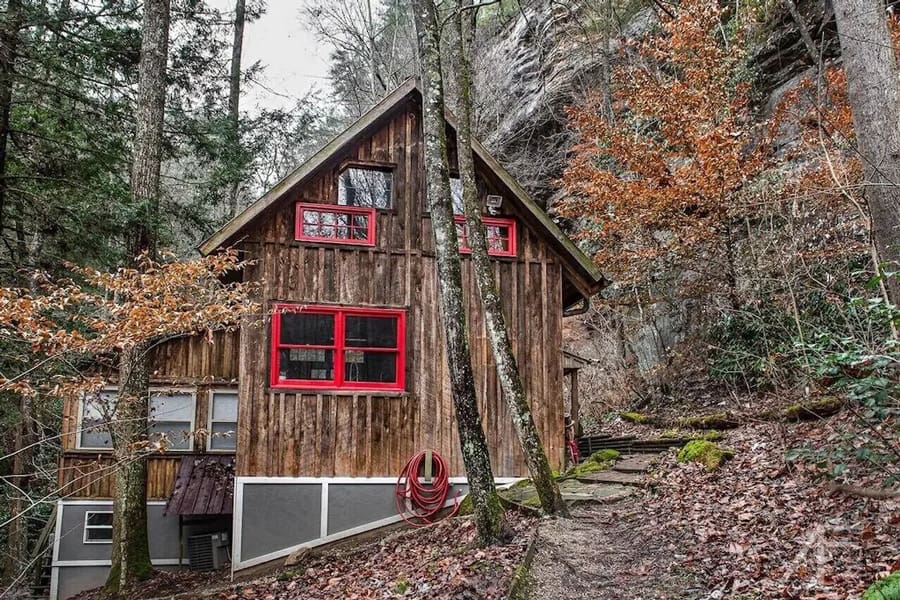 Serenity Falls Cabin Rental Near Natural Bridge State Park