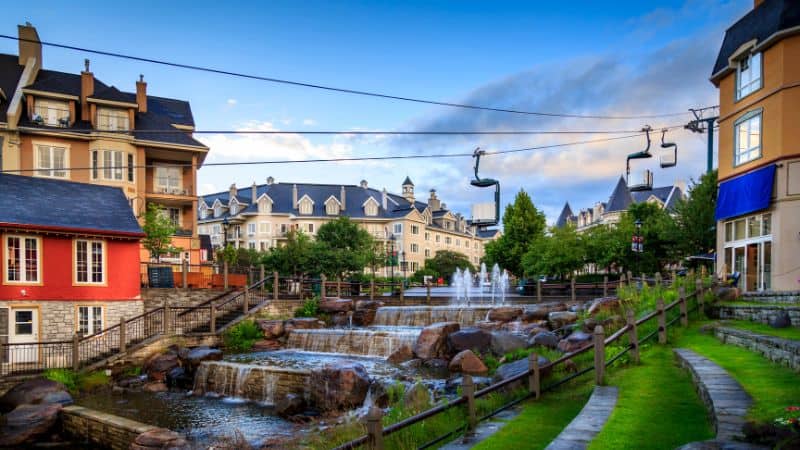 Mont Tremblant Pedestrian Village near Bel Air Tremblant Dome Rentals Resort