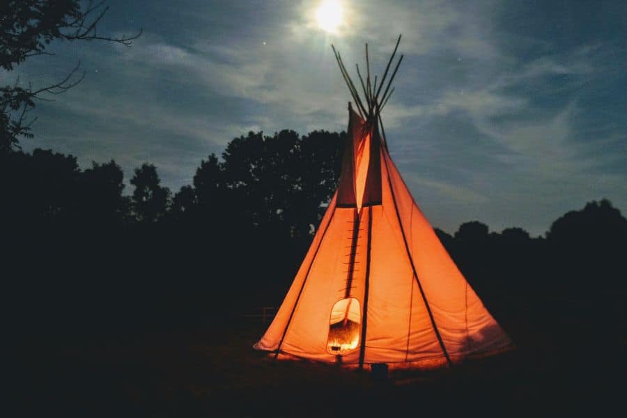 Backyard Glamping Tipi
