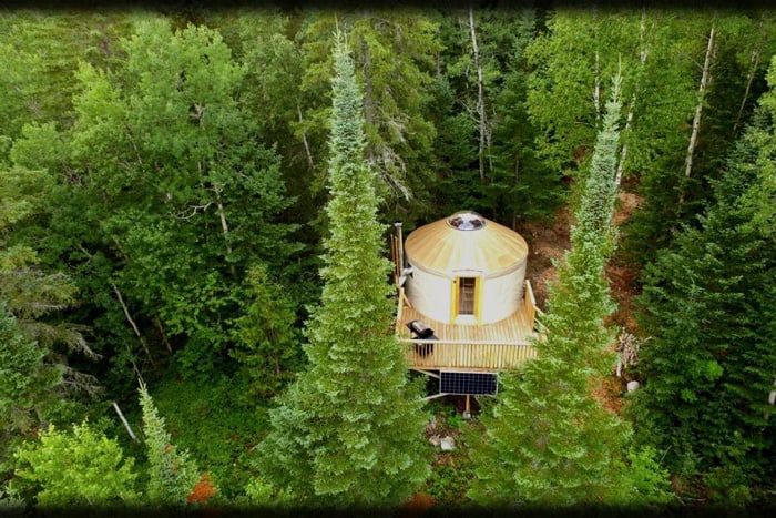 The Racines of Petit Isidore Yurt in Quebec
