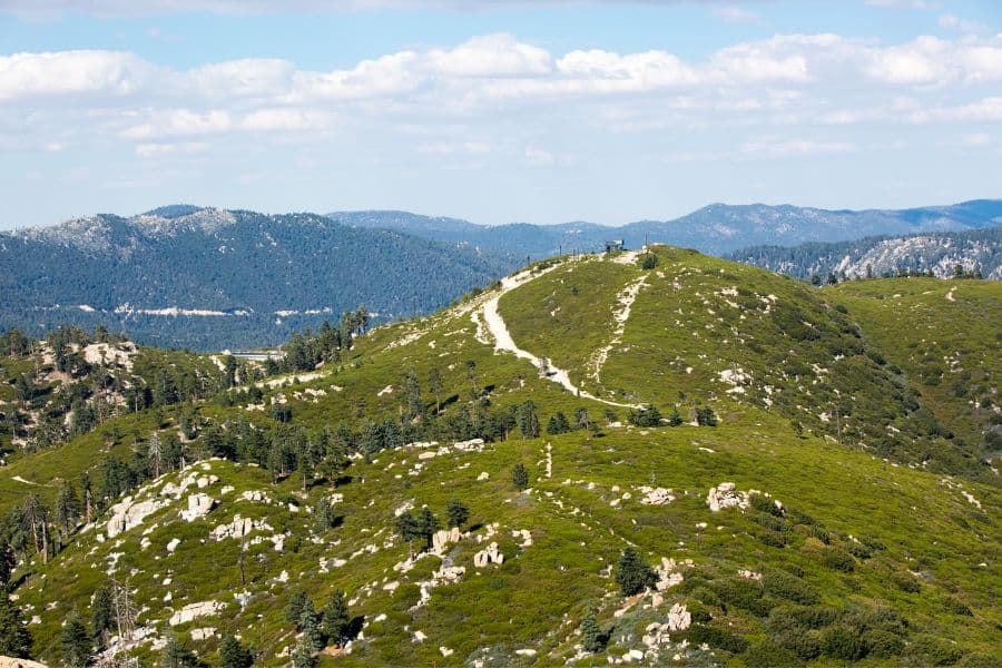 keller peak view of the hill with green grass