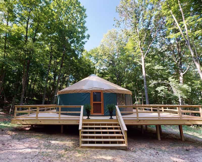 Urban Pine Hocking Hills Yurt in Ohio