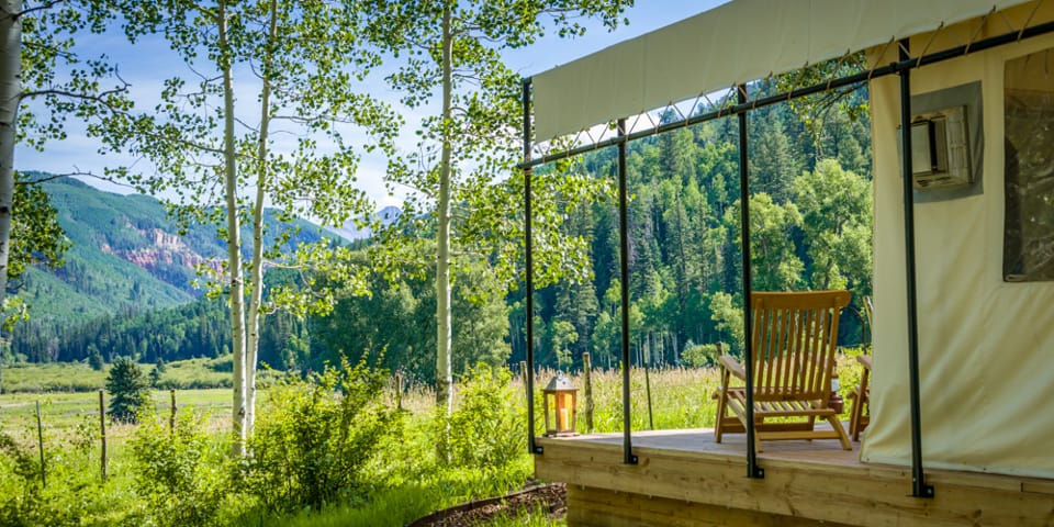 Dunton River Camp Tents Deck
