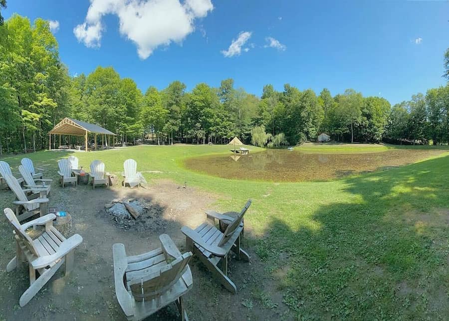 Woodland Group Glamping Rental near NY's Finger Lakes