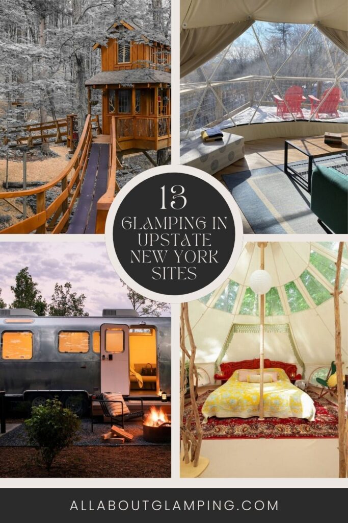 glamping in upstate new york pin
