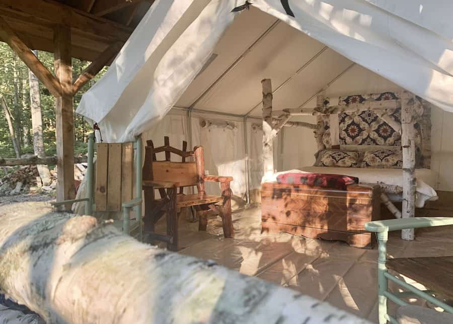 Farm Glamping in Upstate New York at Joe's Hideaway