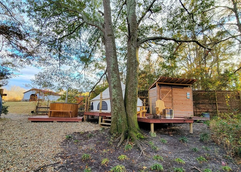 Romantic Glamping in South Carolina Farm Getaway