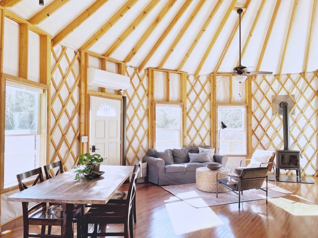 Virginia Yurt at Stillhouse Farm