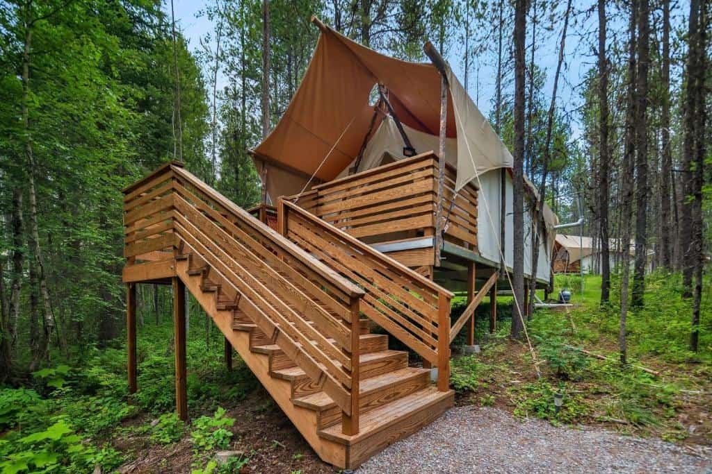 Under Canvas Glacier Treehouse Tent